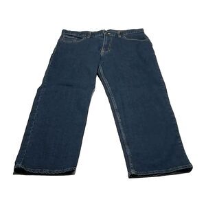 Boys Wonder Nation 14 Husky Dark Wash Blue Jeans Straight Leg EUC School Travel